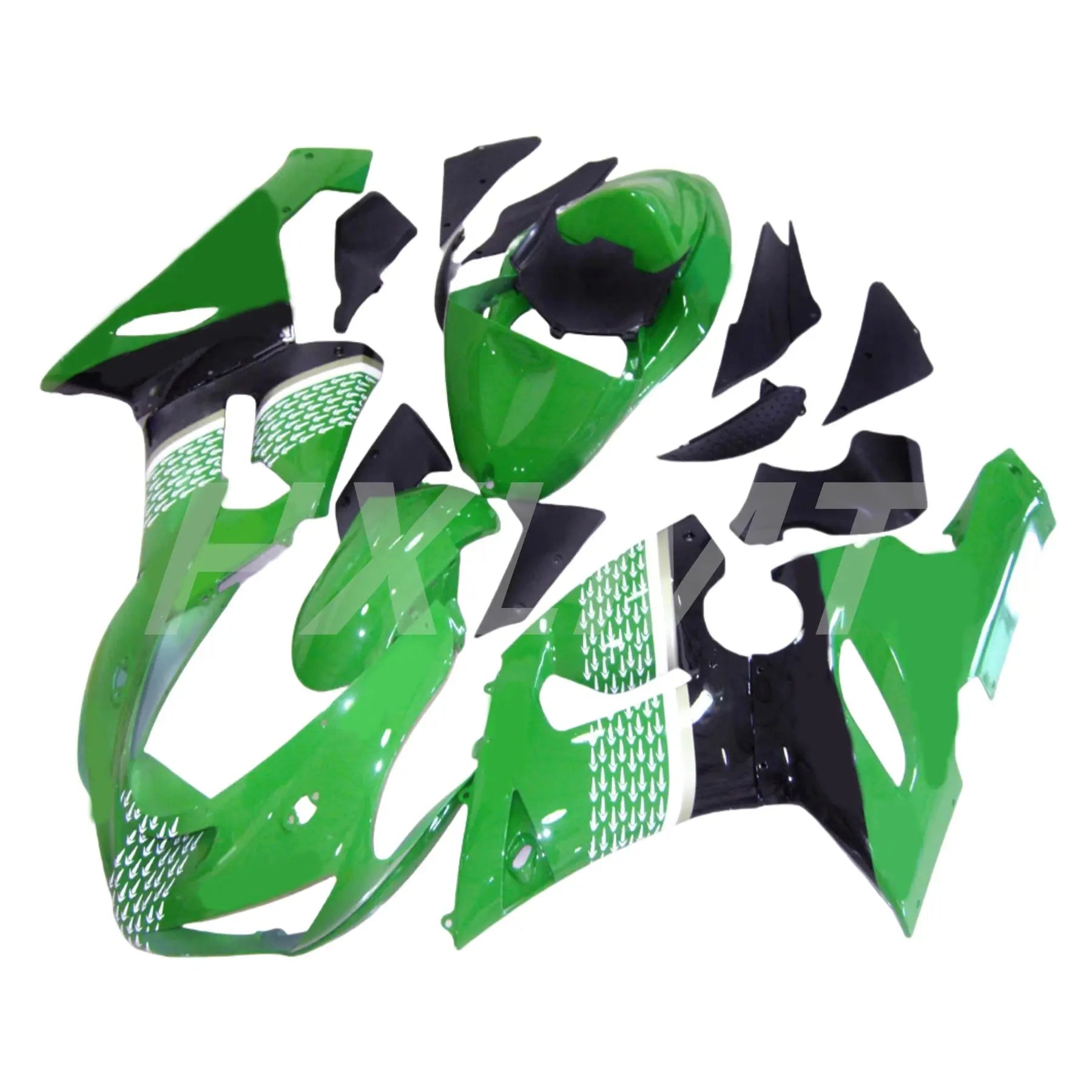 100% Fitment Motorcycle Accessaries Fairing Kit For KAWASAKI Ninja 6R 05 056 ZX - 6R 636 2005 2006 ZX 6R 05 06 Injection Green - HXLMOTOR