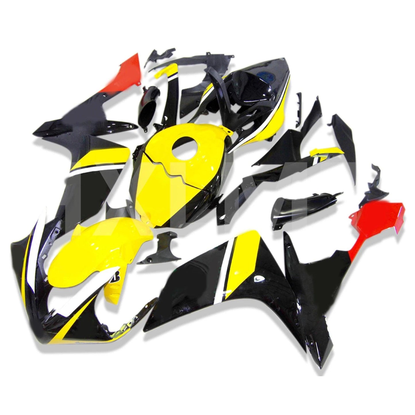 100% Injection Molding Bodywork Set For YAMAHA R1 Fairing Kit 07 08 Matte Black Fairings Set YZF R1 2007 2008 - HXLMOTOR