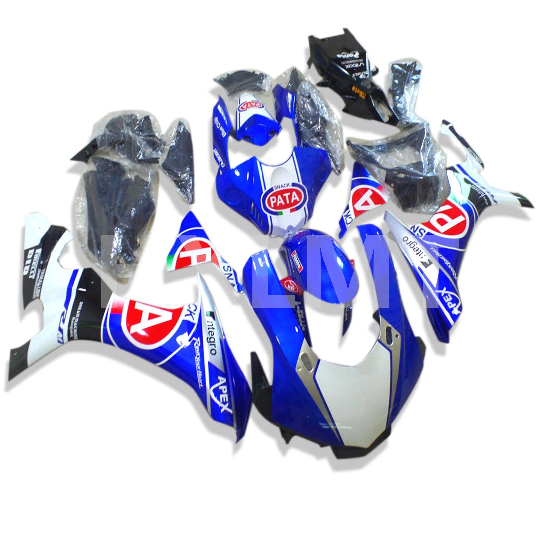 100% Injection molding plastic body kits for YAMAHA R1 fairing kit 2015 2016 blue black fairings set YZF R1 15 16 Accessories - HXLMOTOR