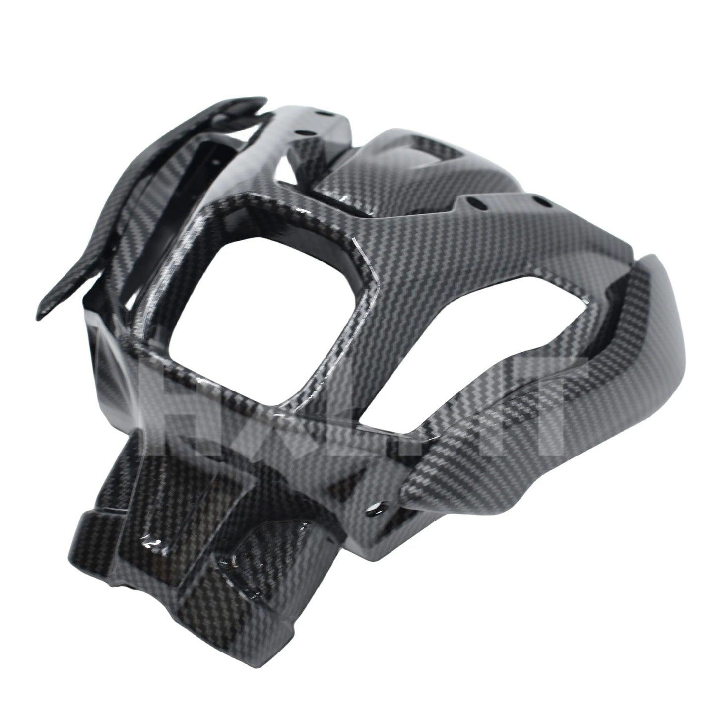 2021 - 2023 Motorcycle Headlight Fairing Carbon Fiber Painted Look Upper Nasal Mask Front Steering Signal Bracket For YAMAHA MT - 07 - HXLMOTOR