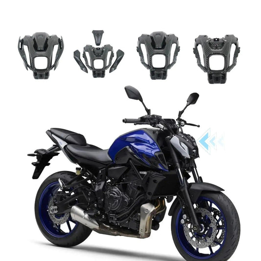 2023 MT07 FZ07 MT 07 Motorcycle Front Headlight Fairing Painted Look Upper Nasal Mask Bracket Fit For YAMAHA MT - 07 FZ - 07 2021 22 - HXLMOTOR