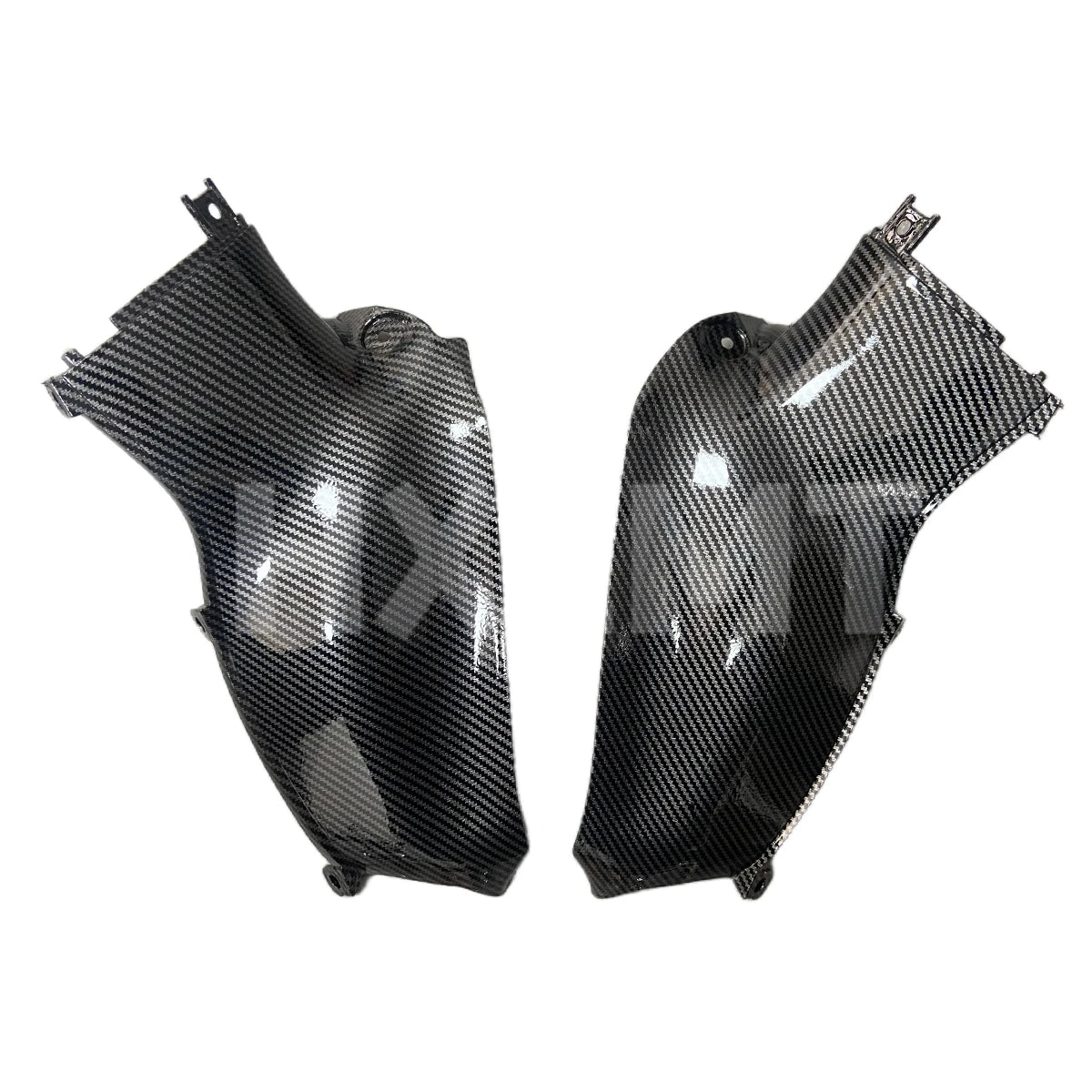 Dipped Carbon Fiber Finish Gas Tank Side Cover Fairing Under Tank Panels Trim Cowling For Suzuki Hayabusa GSX1300R 1999-2007 HXLMOTOR