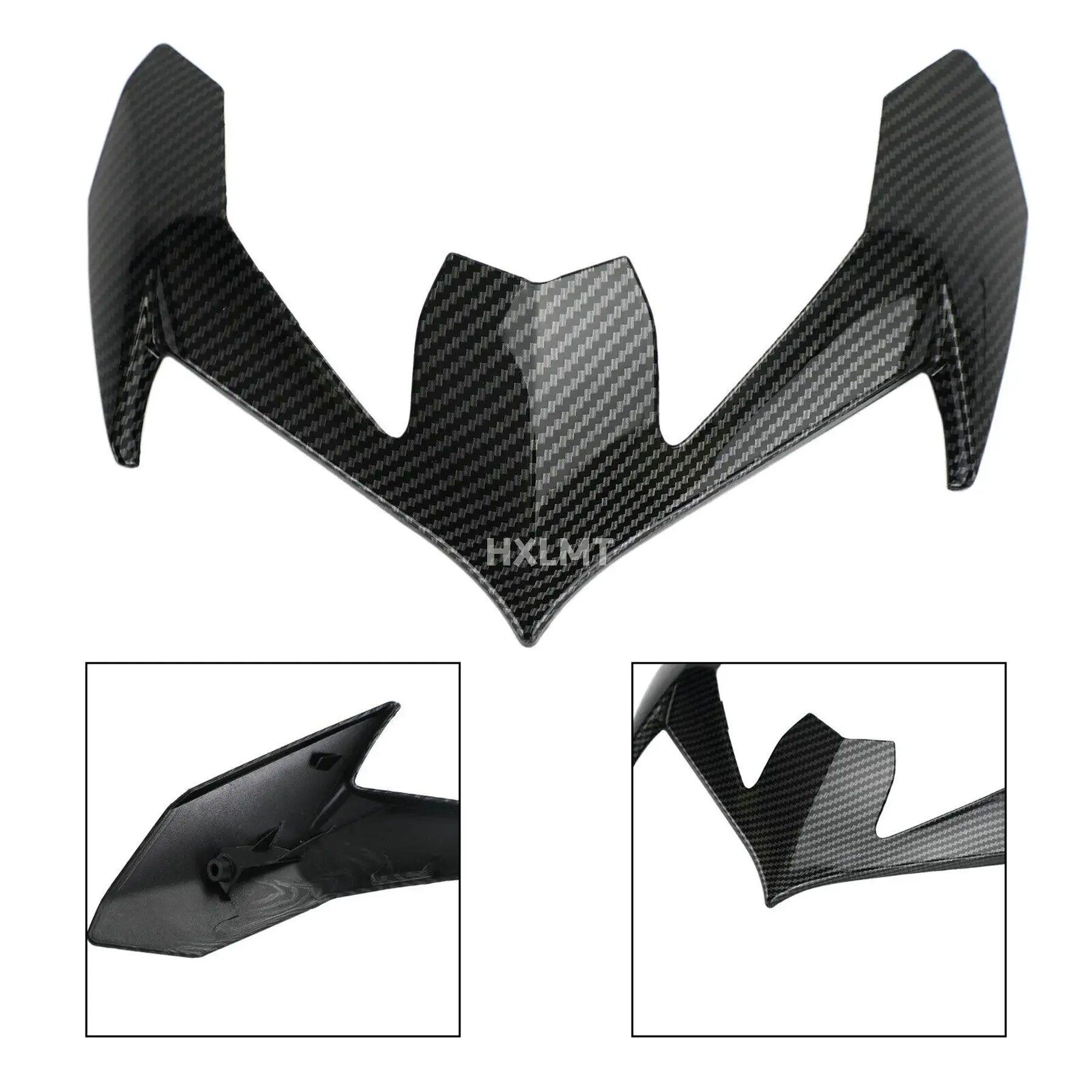 For Kawasaki Z900 2020 2021 2022 2023 Motorcycle Accessories Carbon Fiber Upper Headlight Cover Front Nose Head Fairing Cowls HXLMOTOR