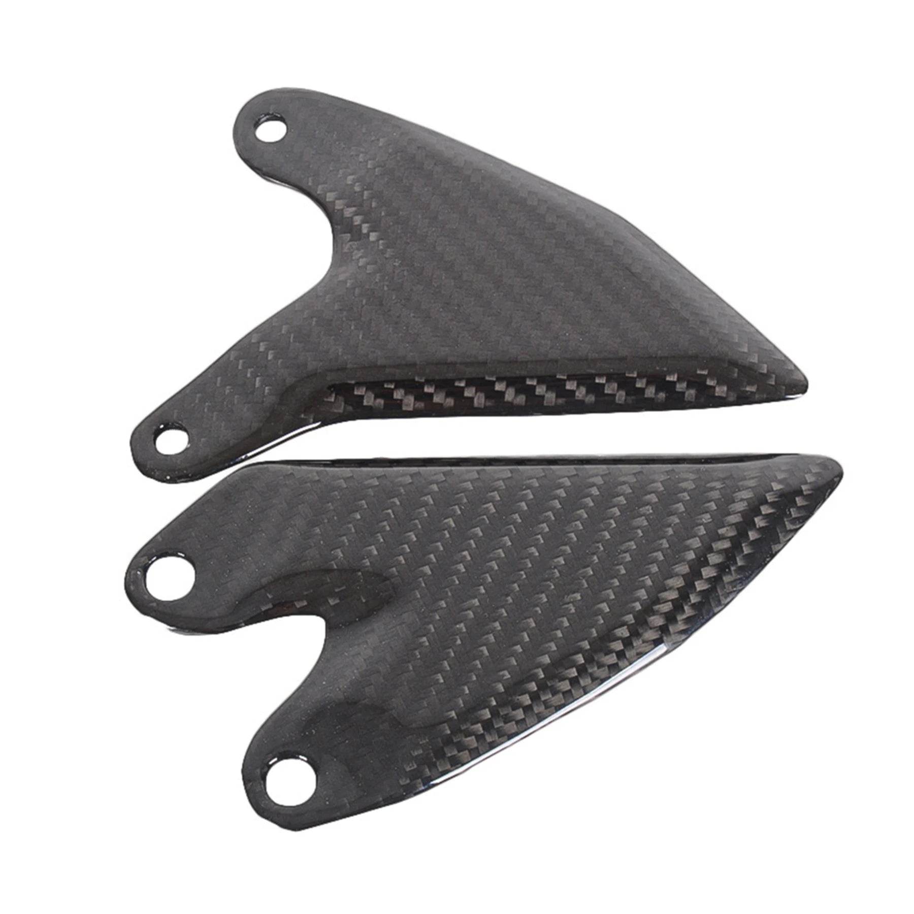 Real Carbon Fiber Motorcycle Footrest Heel Guard Cover For KAWASAKI Ninja400 ZX400 Rearsets Foot Rest Peg Protector HXLMOTOR