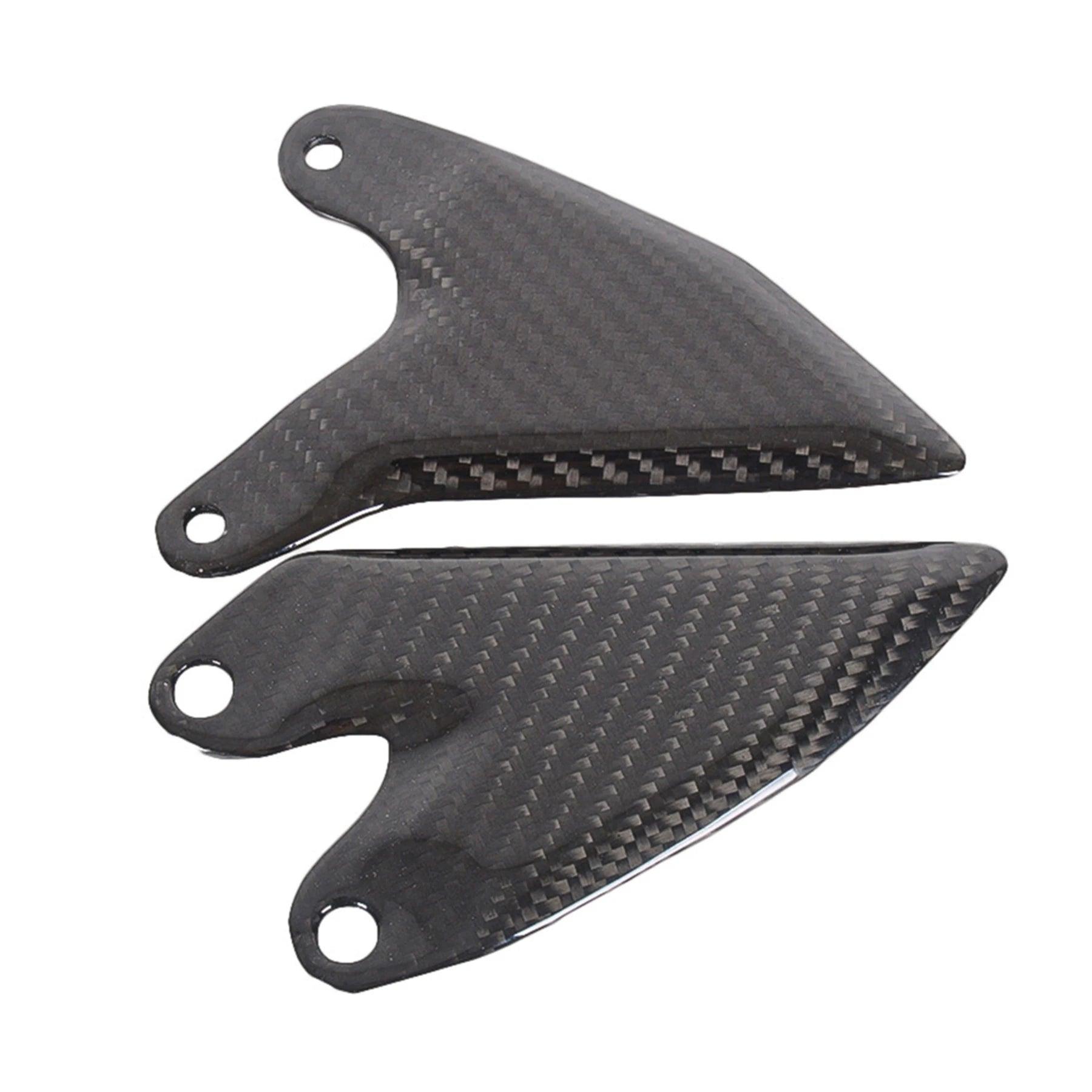 For Kawasaki Ninja 400 Heel Plates Footpedal Pedal Kit Carbon Fiber Motorcycle Footpeg Rearsets Accessories Heel Guard 2018 2019 HXLMOTOR