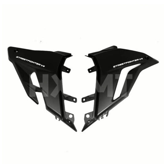 Lower Bottom Oil Belly Pan Cover Fairing Cowl For DUCATI Streetfighter V4 2018 2019 2021 2022 2023Pot Belly Exhaust Side Guard HXLMOTOR