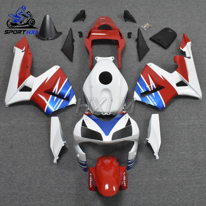 Motorcycle Fairing Kit for Honda CBR600RR CBR 600 RR 2003 2004 2003-2004 High Quality Injection Body Kit red and blue - HXLMOTOR