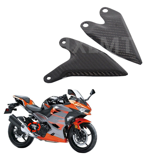 Motorcycle Accessories FootPeg Footrest Rear set Heel Plates Guard Protector For Kawasaki Z400 NINJA400 Fairing Kit HXLMOTOR