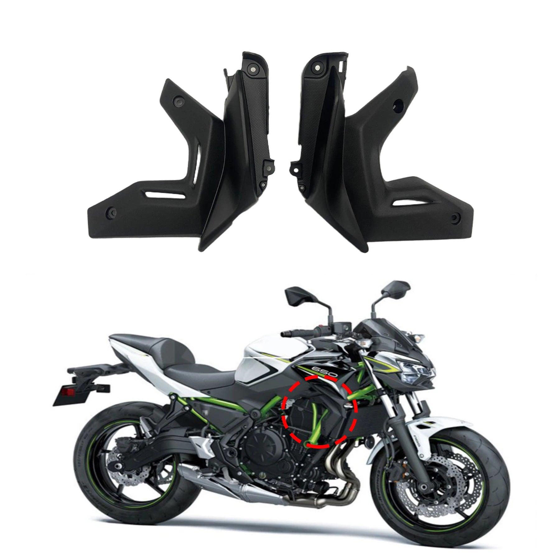 Z650 Motorcycle Radiator Side Cover Cowl Side Frame Panels Fairing Fit For Kawasaki Z 650 2020 2021 2022 2023 Z-650 Accessories HXLMOTOR