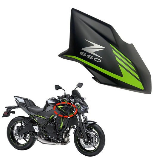 Z650 Motorcycle Front Tank Panel Trim Fairing Fit For Kawasaki Z 650 2020 2021 2022 2023 Z-650 Parts Radiator Side Shell Cover HXLMOTOR