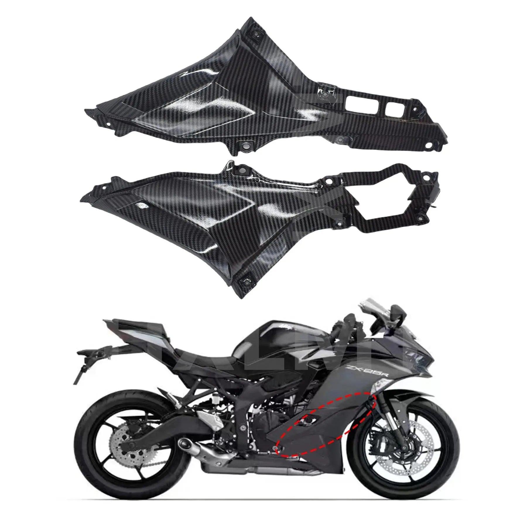 Aftermarket For KAWASAKI ZX-25R 2020 2021 2022 2023 2024 Motorcycle ABS Plastic Modified Accessories Fairing Kit ZX25R HXLMOTOR