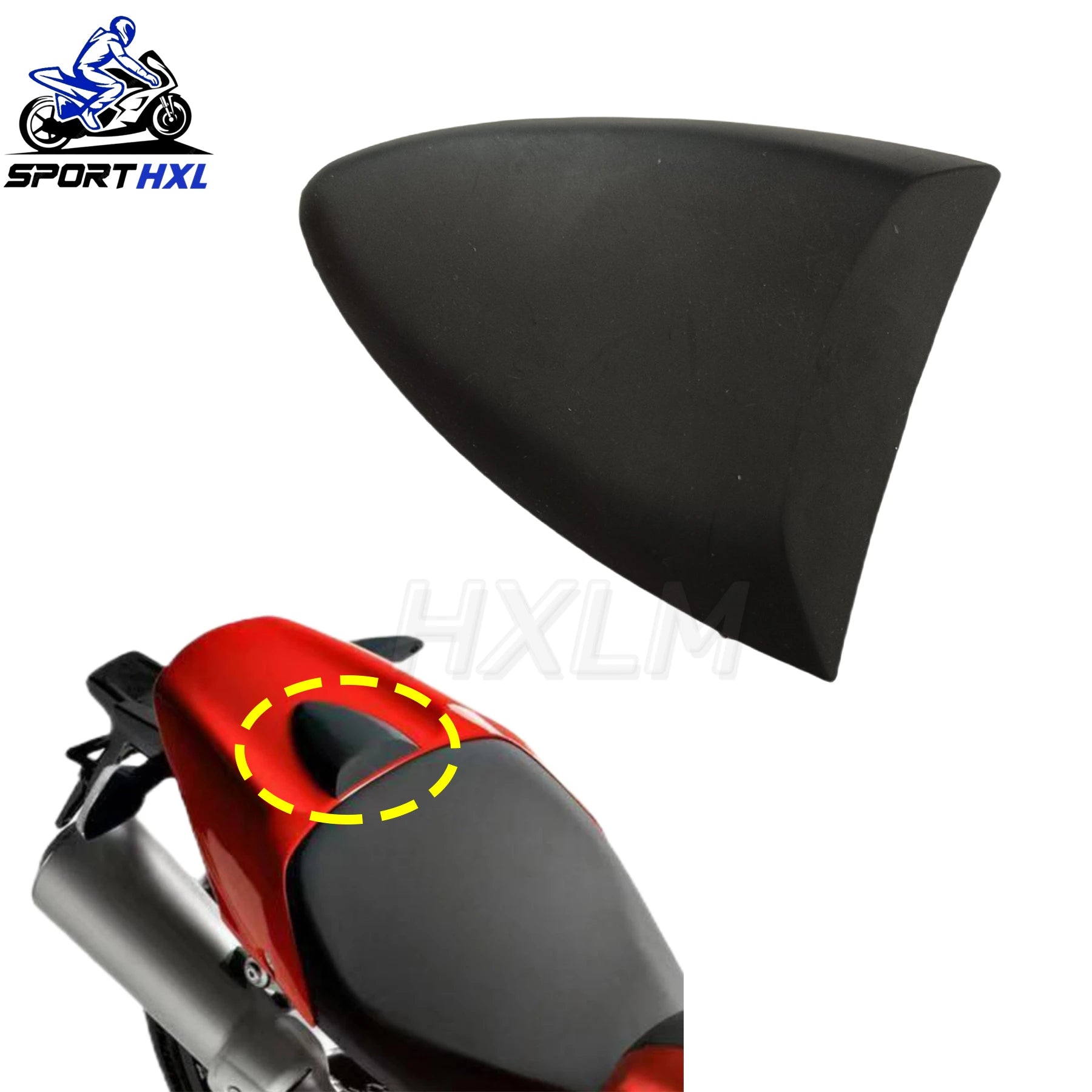 motorcycle Pillion Rear Seat Cover Cowl Solo Cowl Rear Fairing For Ducati Monster 696 795 796 2008-2014 / 1100 1100S 09-11 ABS - HXLMOTOR