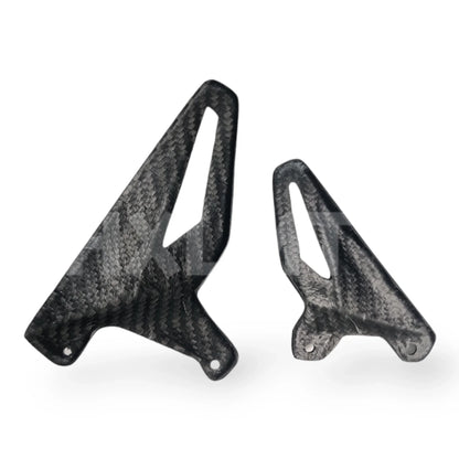 Carbon Fiber Motorcycle Heel Guard Rearset Plate Foot Peg Protector For Ducati Panigale V4S V4 2018 2019 HXLMOTOR