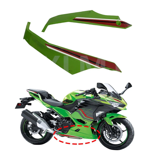 Belly Pan Side Panel Fairing Front Side Panel Cover Body Bracket Connection Guard For NINJA400 2018 2019 2020 2021 2022 2023 HXLMOTOR