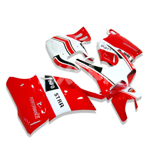 Plastic Motorcycle Fairings Kits Suitable For DUCATI 748 916 996 998 1994-2004 Red White Premium Popular fairing 94-04 OP08 HXLMOTOR