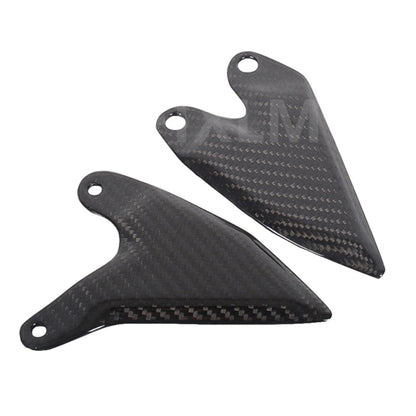 For Kawasaki Ninja 400 Heel Plates Footpedal Pedal Kit Carbon Fiber Motorcycle Footpeg Rearsets Accessories Heel Guard 2018 2019 HXLMOTOR