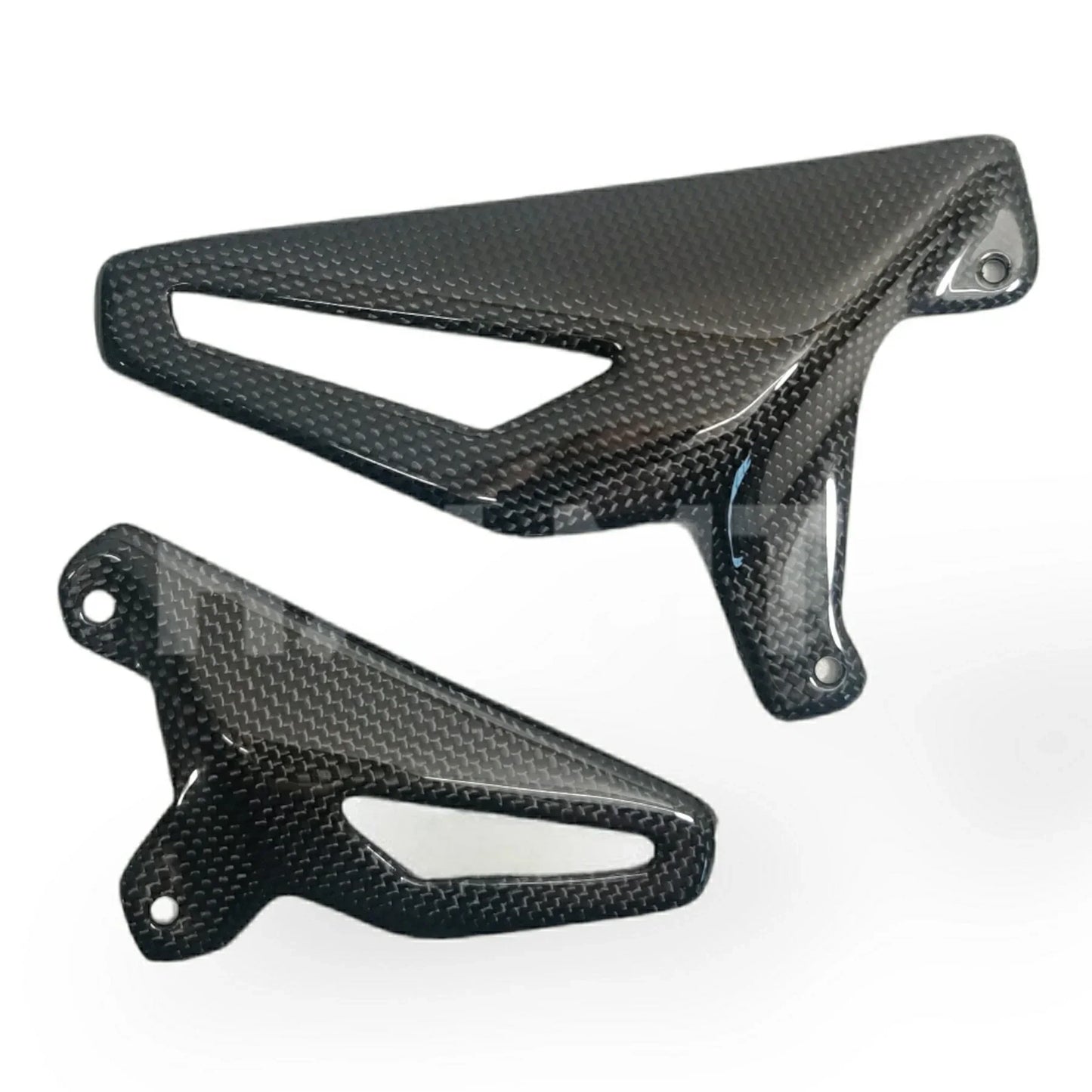 Carbon Fiber Motorcycle Heel Guard Rearset Plate Foot Peg Rear Set Protector for Ducati Streetfighter V4/S V2 Panigale V4 18-23 HXLMOTOR