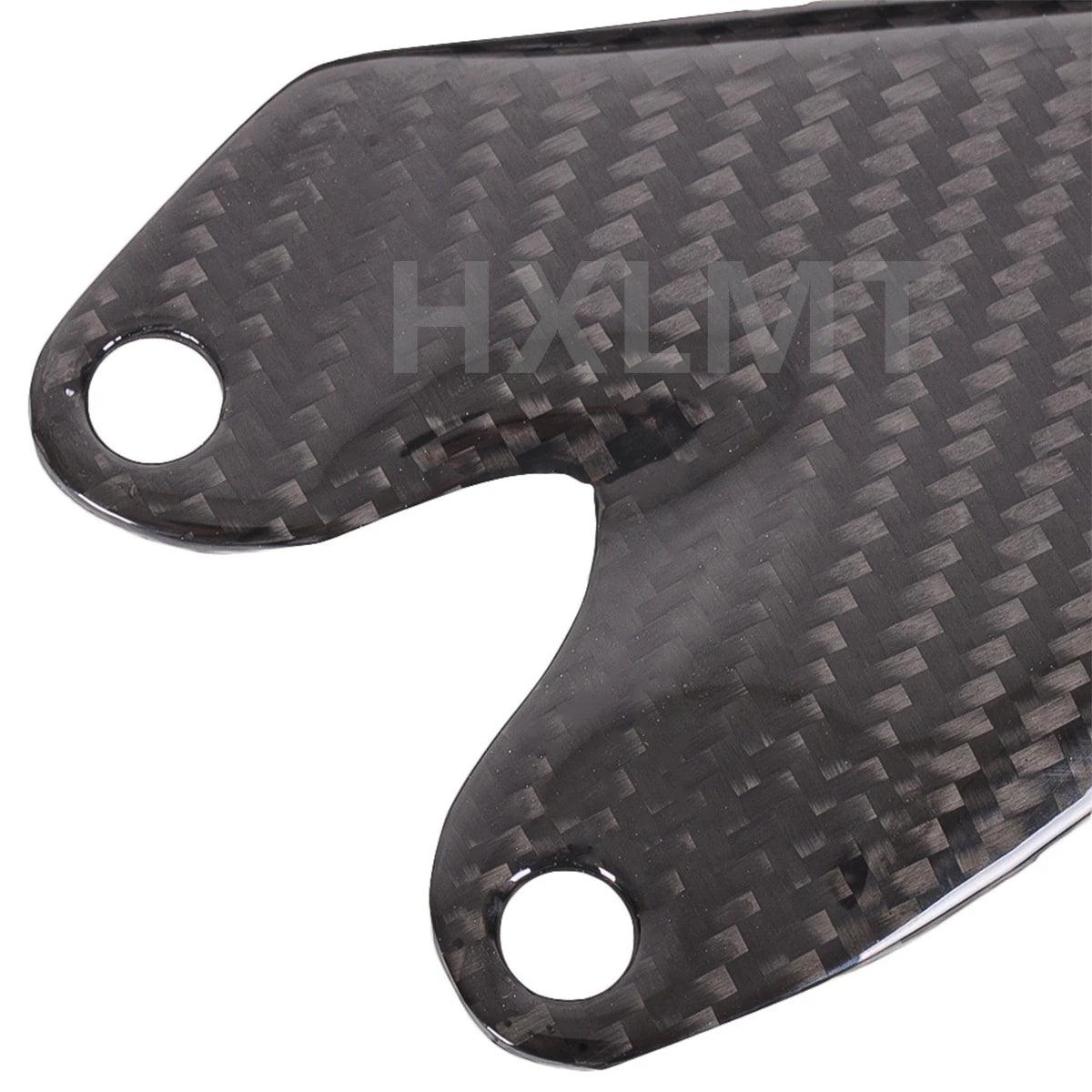 Real Carbon Fiber Motorcycle Footrest Heel Guard Cover For KAWASAKI Ninja400 ZX400 Rearsets Foot Rest Peg Protector HXLMOTOR