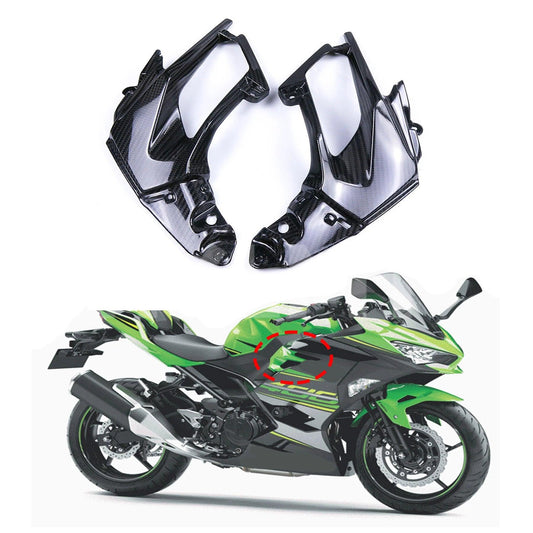 Air intake Fairing For Kawasaki Ninja 400 2018 - 2023 Carbon Fiber Gas Tank Air Intake Vent Fairing For Kawasaki Ninja 400 HXLMOTOR