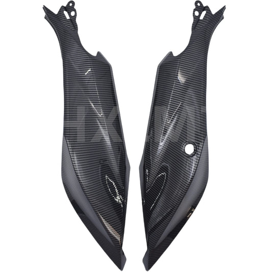 For KAWASAKI Ninja 400 2018 Carbon Fiber Rear Seat Side Panel Full Dry Carbon Fiber Motorcycle Fairing Modification Accessories HXLMOTOR