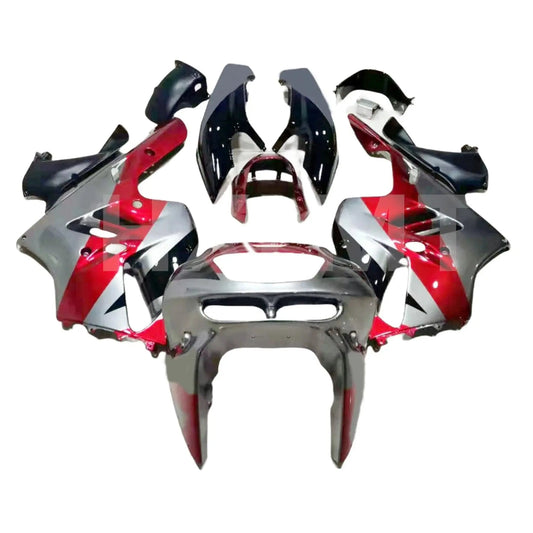 Motorcycle Fairing Kits for Kawasaki Ninja ZX-9R ZX9R 1994 1995 1996 1997 ZX 9R 94 95 96 97 Red Silver Bodywork Set - HXLMOTOR