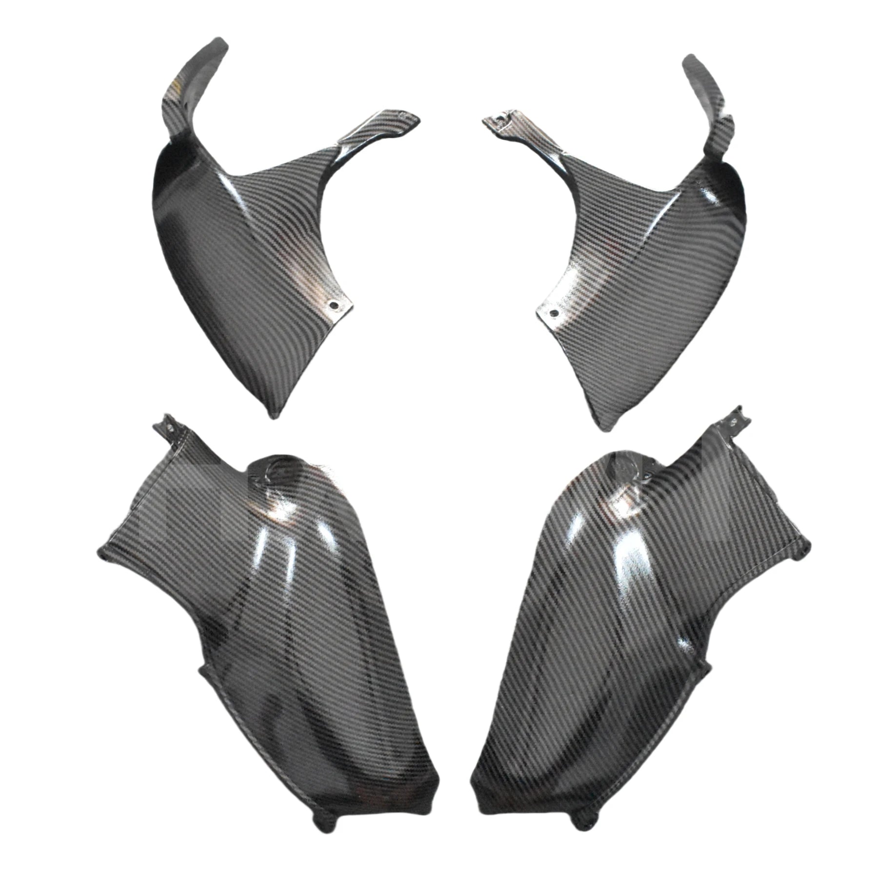 Dipped Carbon Fiber Finish Gas Tank Side Cover Fairing Under Tank Panels Trim Cowling For Suzuki Hayabusa GSX1300R 1999-2007 HXLMOTOR