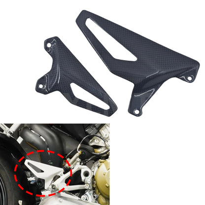 Motorcycl Carbon Fiber Heel Guard Foot Peg Protector For Ducati Streetfighter v2 Ducati Streetfighter V4 V4S 2020 2021 2022 HXLMOTOR