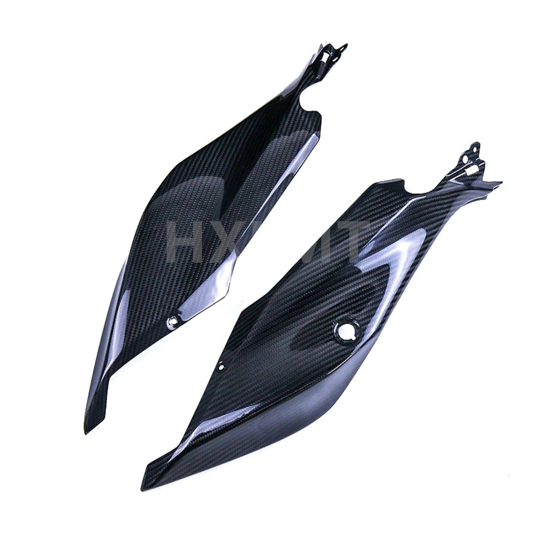 Carbon Fiber Motorcycle Rear Seat Side Fairing Cowl Panel Fit For KAWASAKI EX400 Ninja 400 Ninja400 Z400 2018 - 2023 Accessories HXLMOTOR