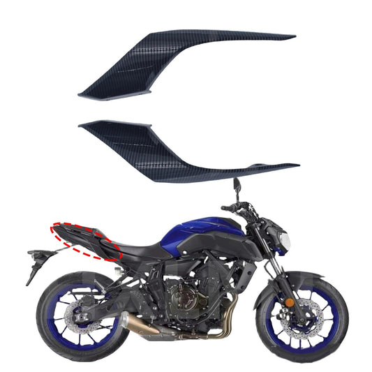 Black Rear Tail Side Seat Frame Cover Motorcycle Fairing Cowl Fit For YAMAHA MT07 MT-07 MT 07 2018 2019 2020 HXLMOTOR