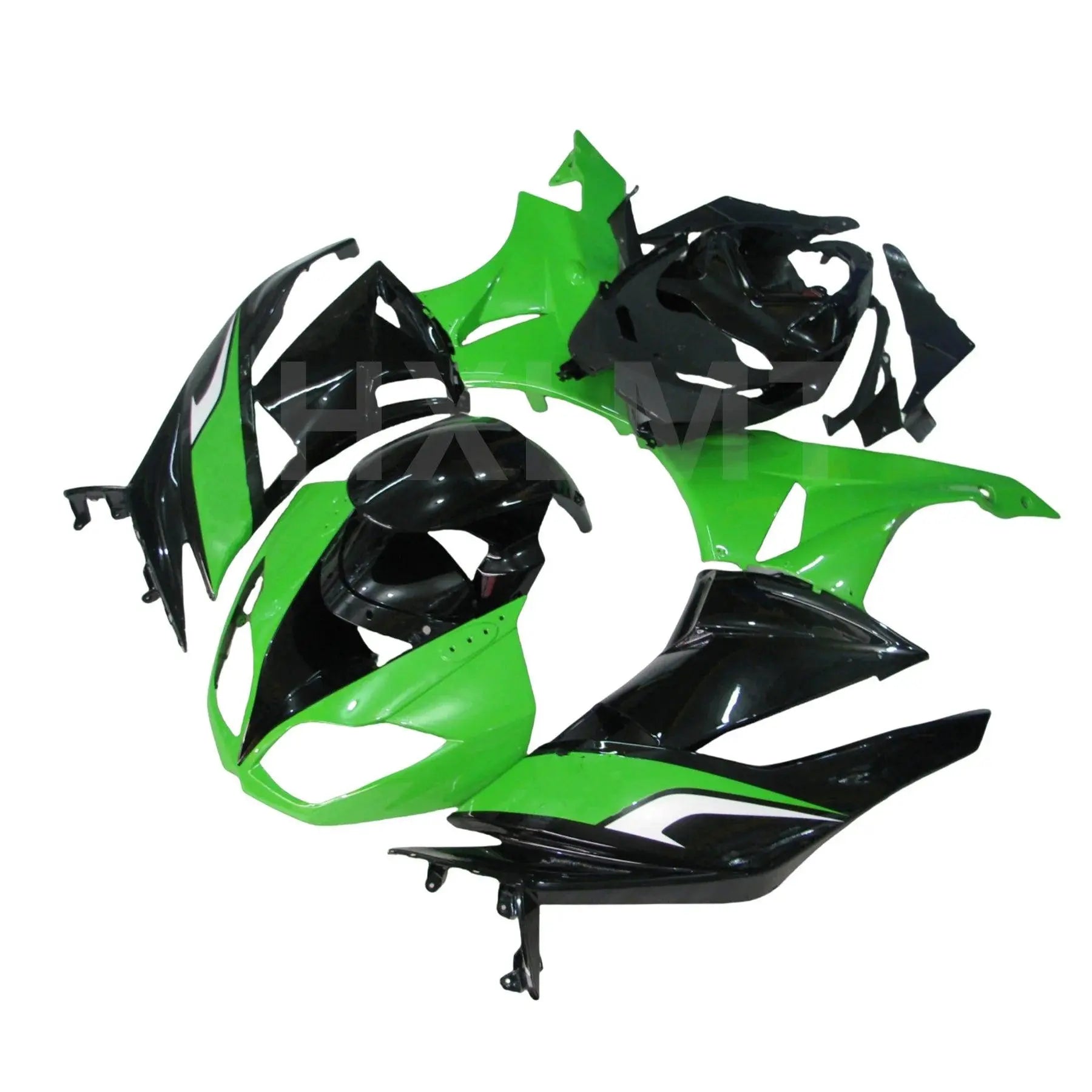 Abs Fairing Ninja Zx - 6r 2009 - 2012 Green Black Abs Fairing Zx6r 09 10 Motorcycle Fairing Ninja Zx - 6r 09 10 - HXLMOTOR