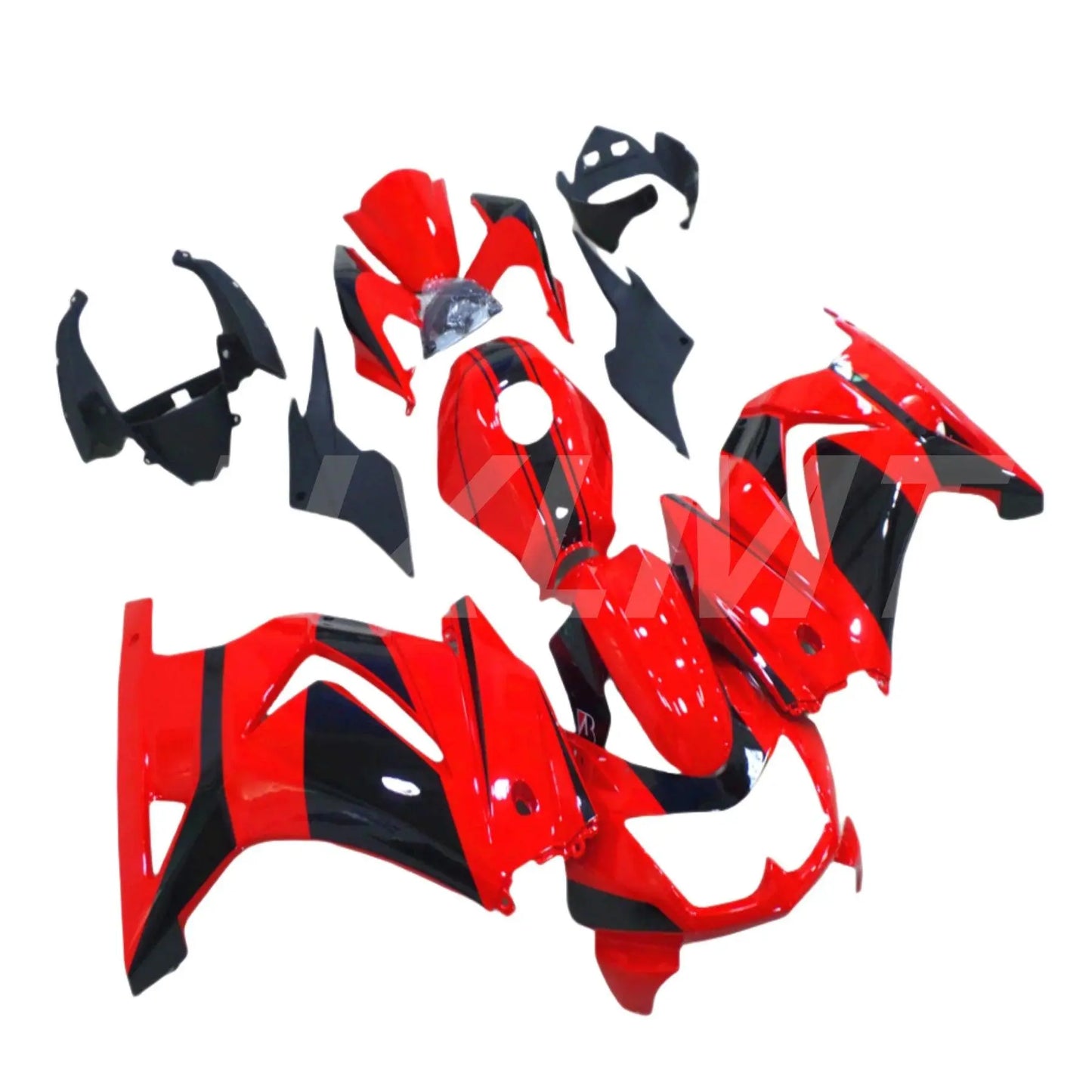 ABS Fairings Kit For KAWASAKI Ninja EX250 08 - 12 EX - 250 EX250 2008 2009 2010 2011 2012 Injection Black Red White Pattern Fitment - HXLMOTOR