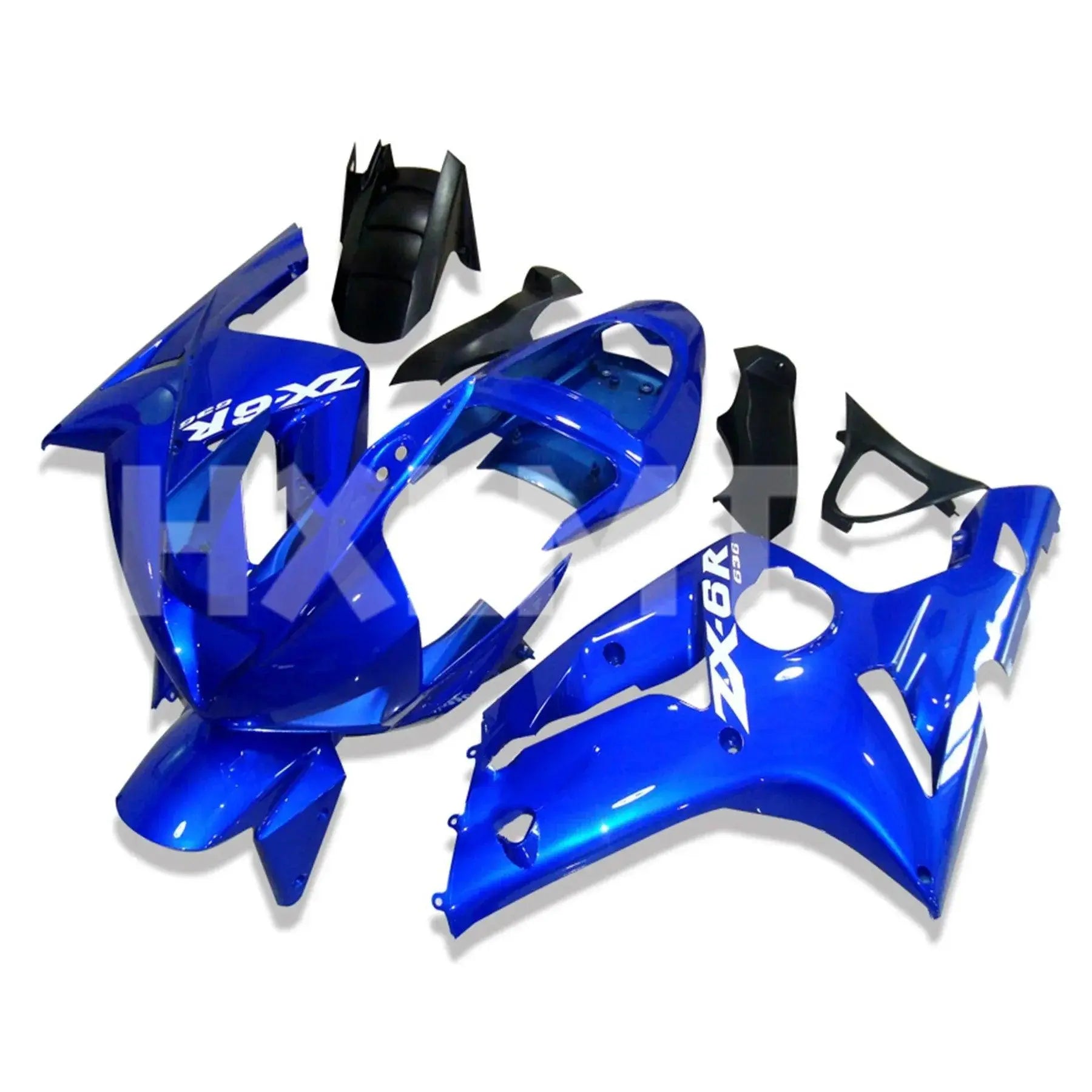 ABS Injection Motorcycle Fairings Kit fit for Kawasaki Ninja 636 ZX - 6R ZX6R 2003 2004 03 04 Bodywork Set Matte Black NINJA636 - HXLMOTOR