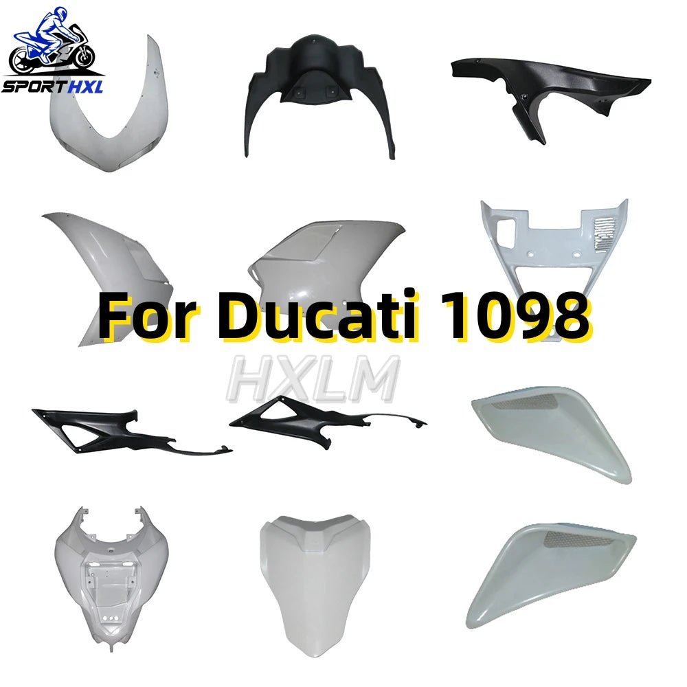 ABS Plastic Fairing Kit For Ducati 848 1098 1198 07 08 09 10 11 Fairings Set 848 1198 2007 2008 2009 2010 2011 - HXLMOTOR